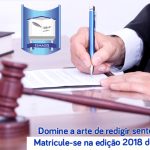 Matricule-se na nova turma do curso de técnicas de sentença