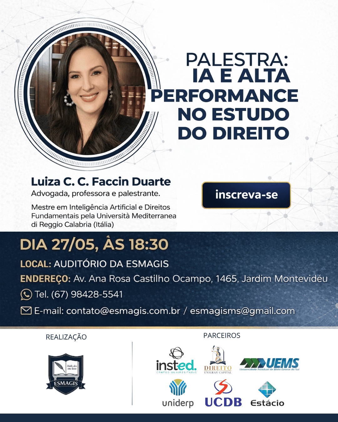 Palestra - IA e Alta Performance nos Estudo de Direito