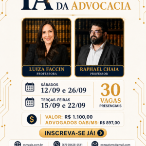 Curso IA na Prática da Advocacia (Presencial)